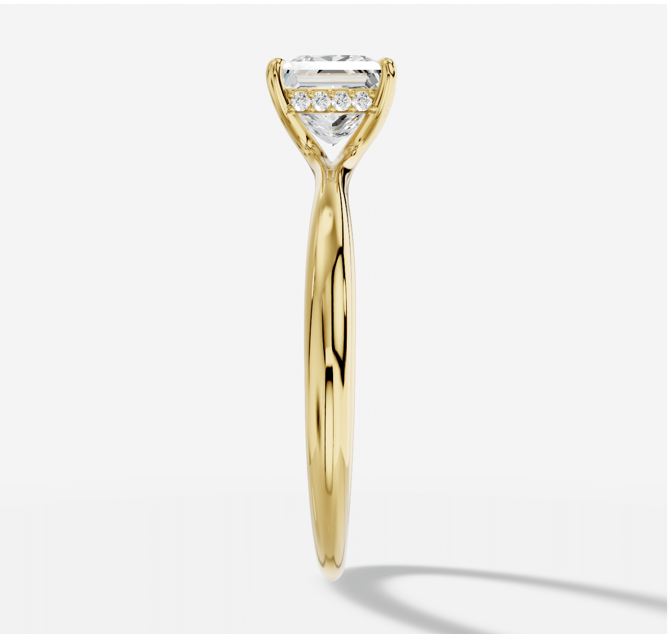 Princess Diamond Ring in 18K Yellow Gold - Image 2