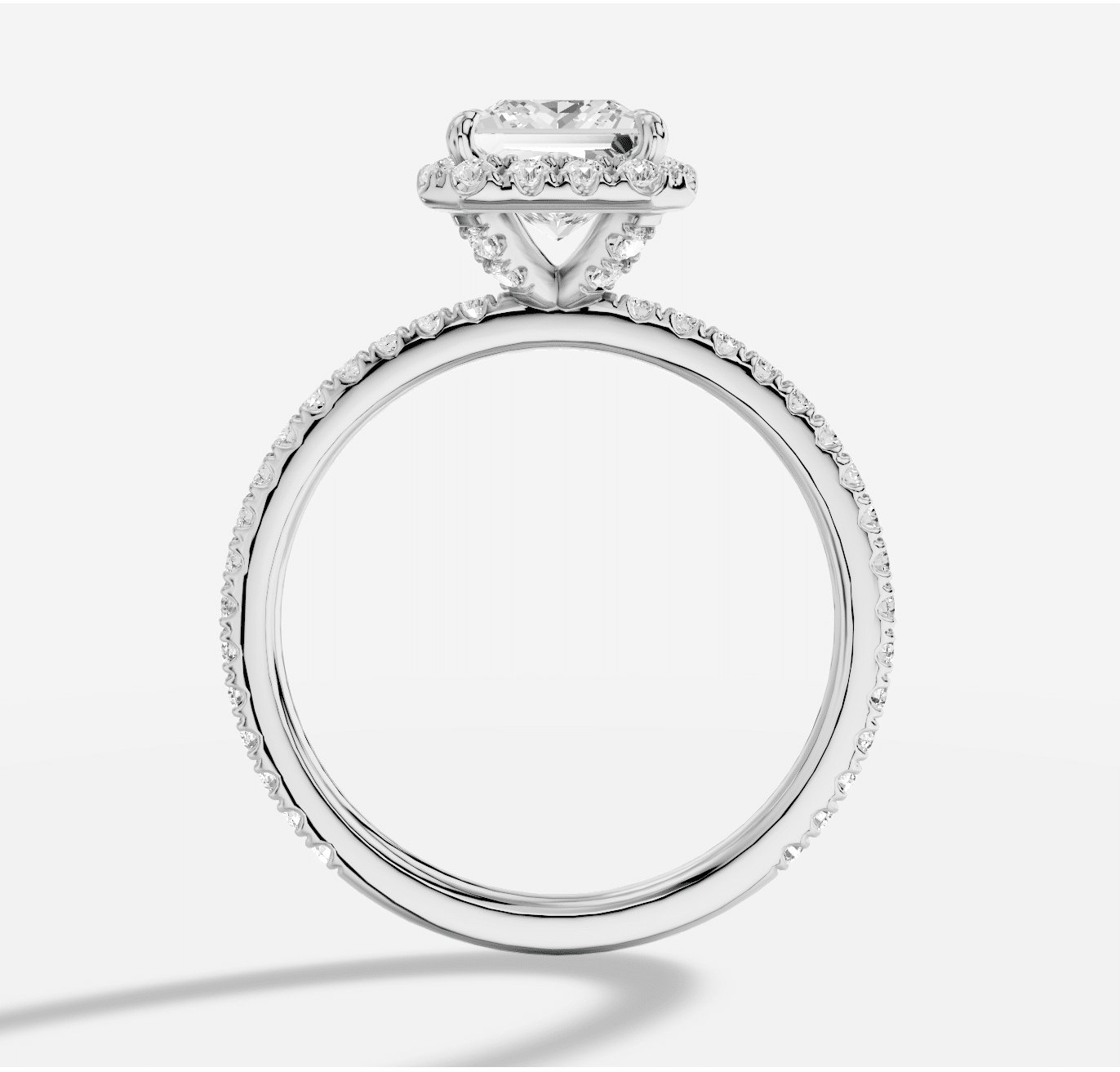 Princess Diamond Ring in 18K White Gold - Image 4