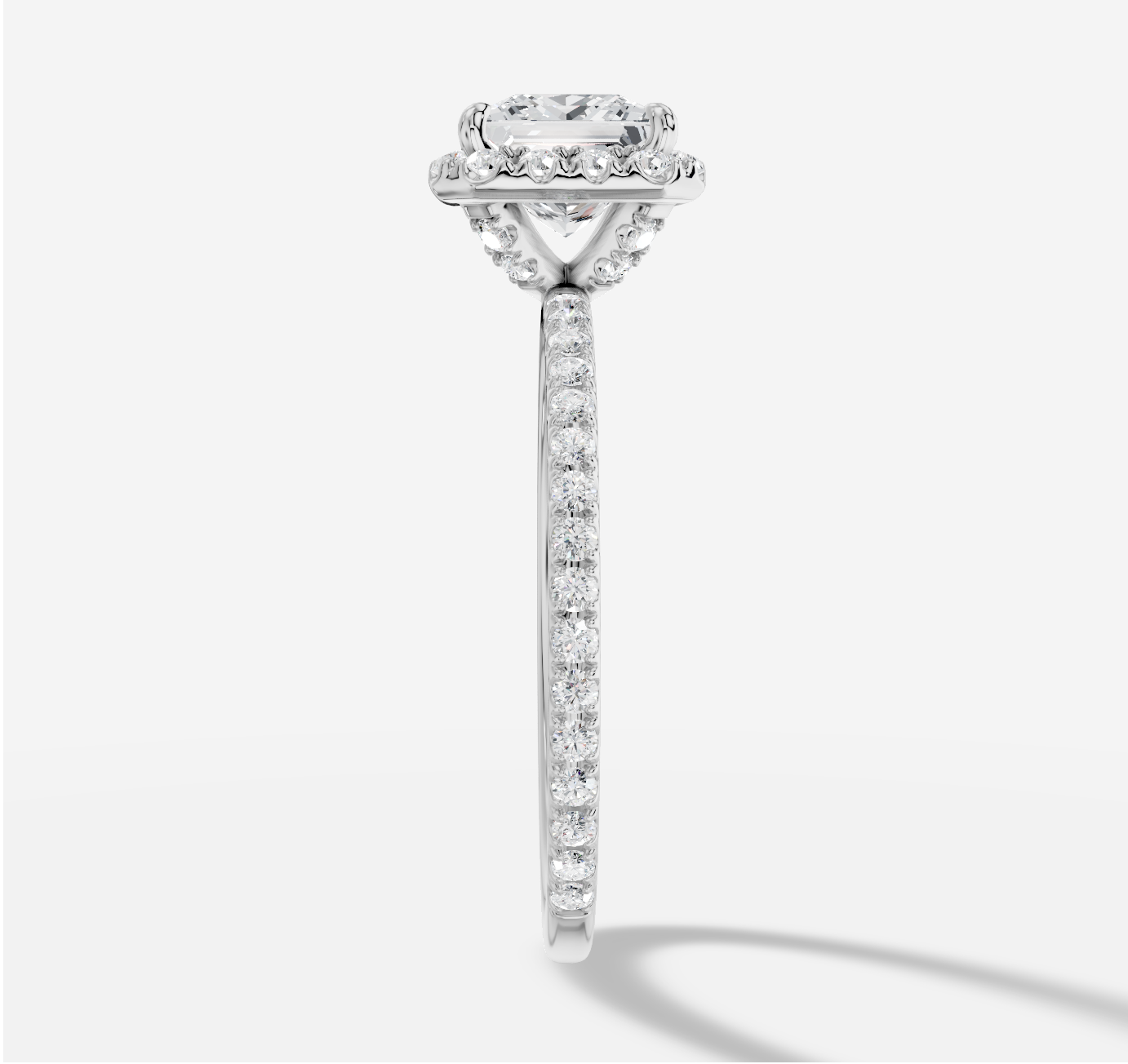 Princess Diamond Ring in 18K White Gold - Image 2