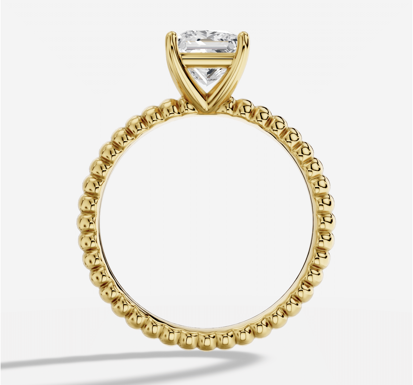 Princess Diamond Ring in 18K Yellow Gold - Image 2