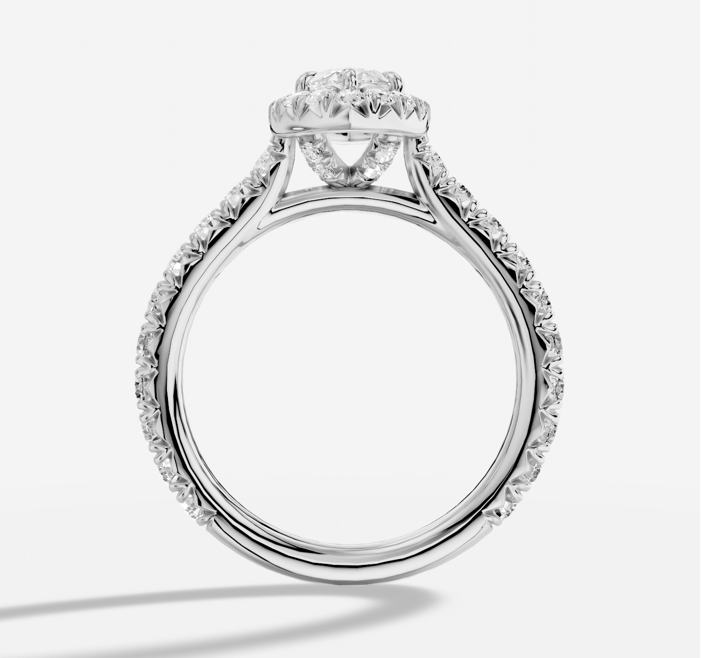 Marquise Diamond Ring in 18K White Gold - Image 4