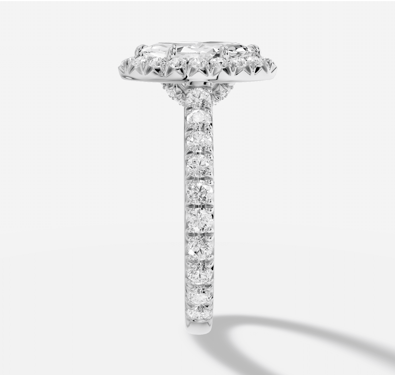 Marquise Diamond Ring in 18K White Gold - Image 2