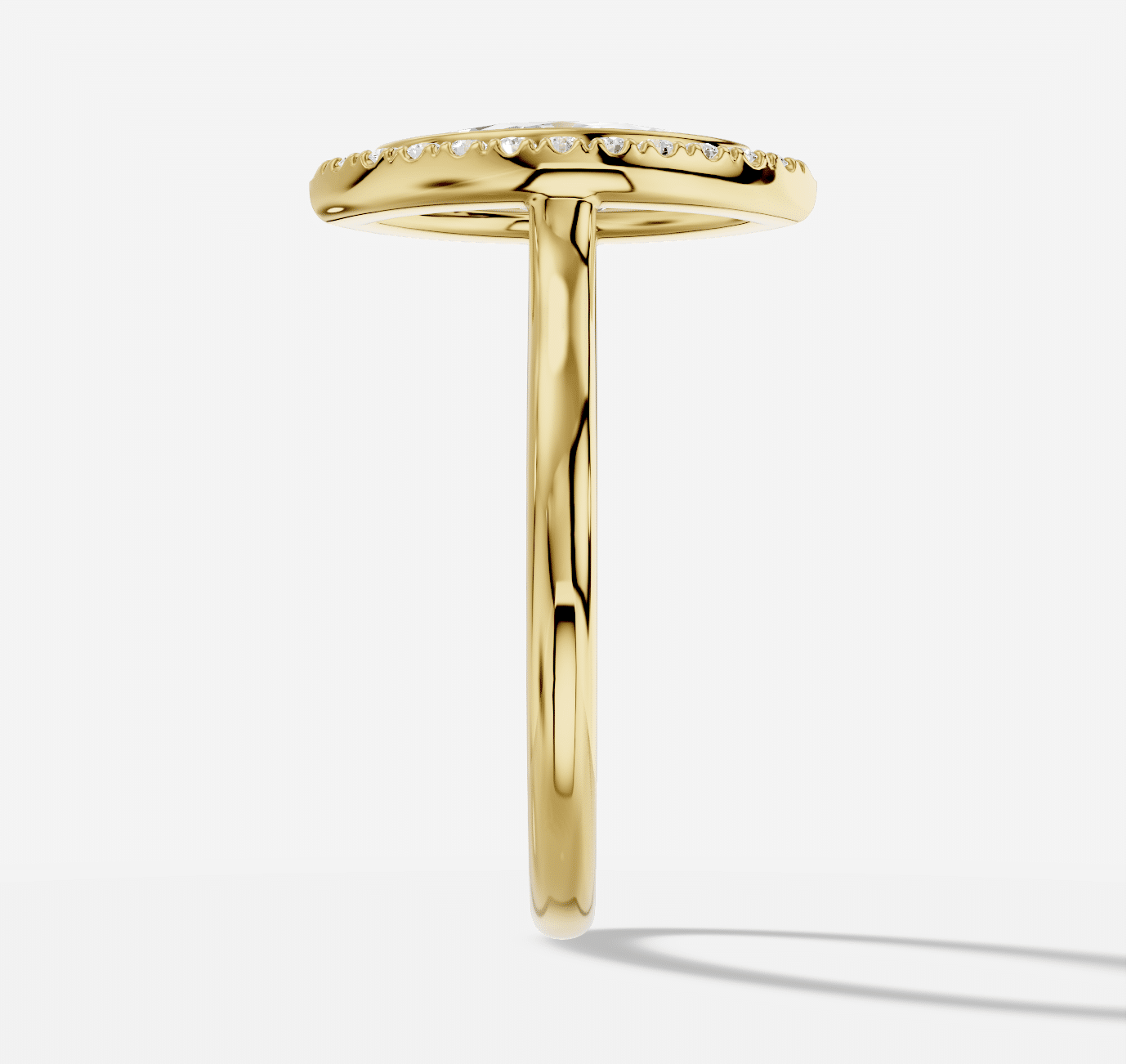 Marquise Diamond Ring in 18K Yellow Gold - Image 3