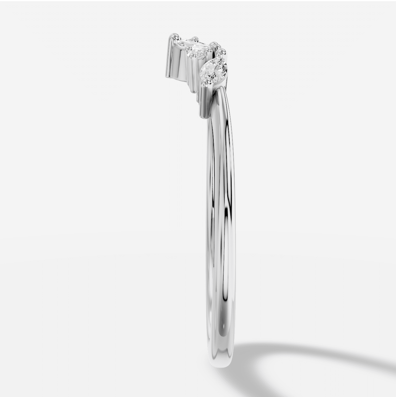 Marquise Diamond Ring in 18K White Gold - Image 4