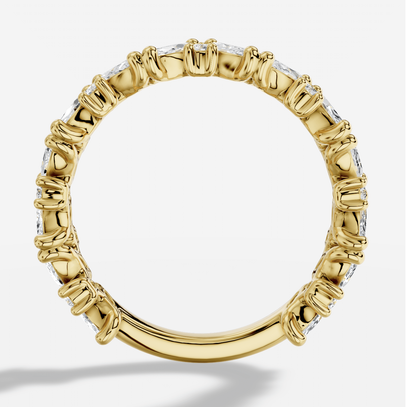 Marquise Diamond Ring in 18K Yellow Gold - Image 4