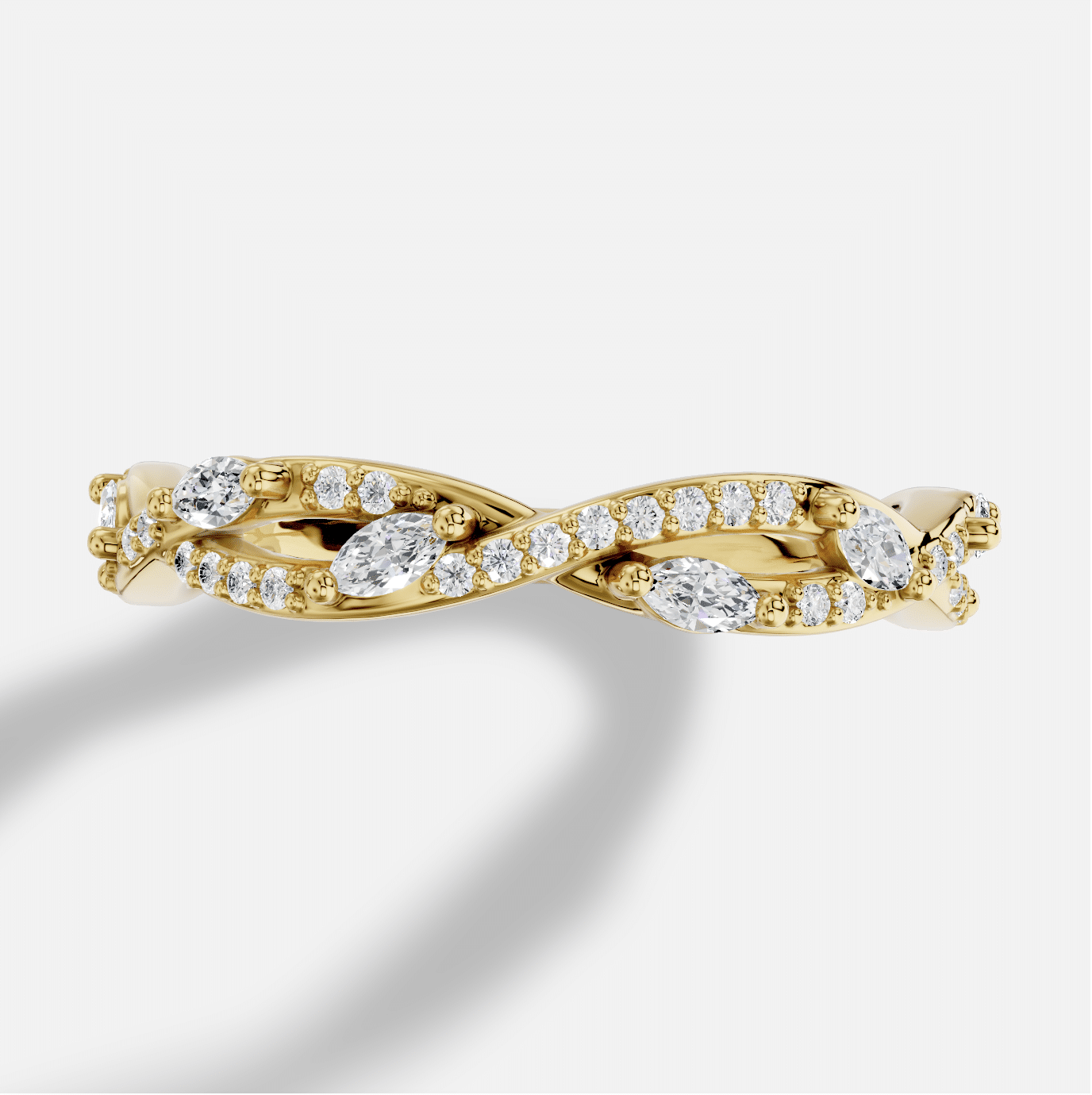 Marquise Diamond Ring in 18K Yellow Gold - Image 6