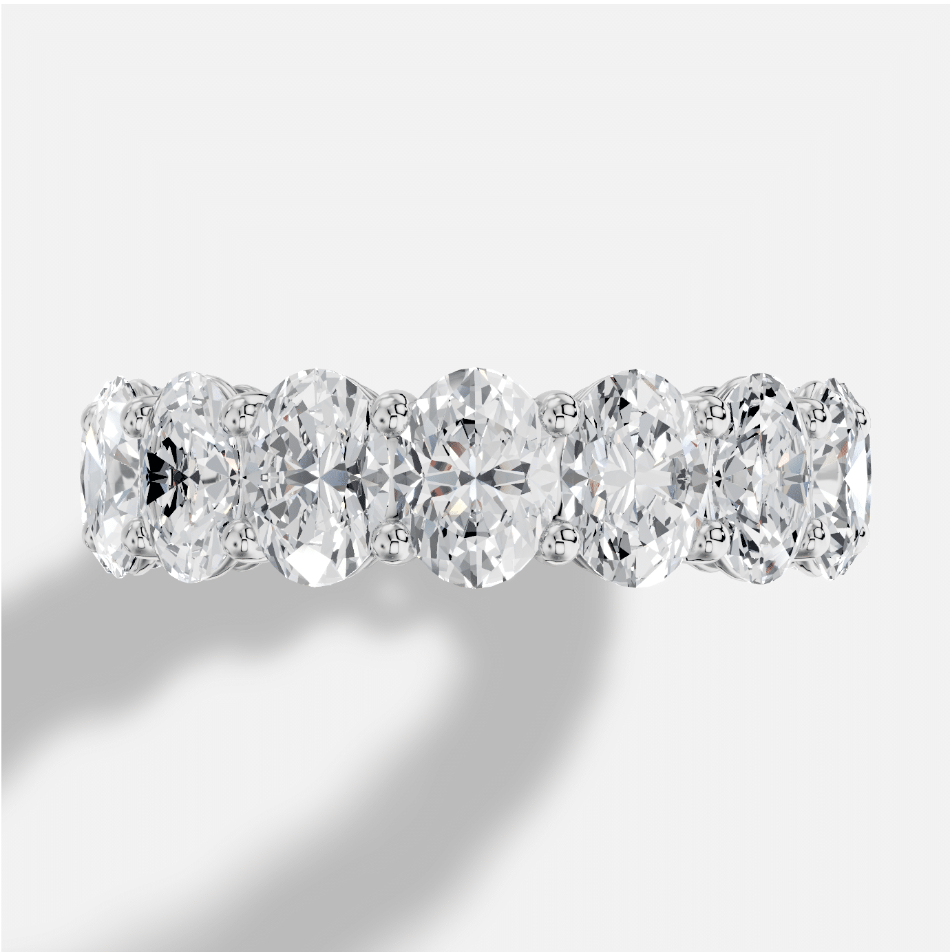 Oval Diamond Ring in 18K White Gold - Image 5