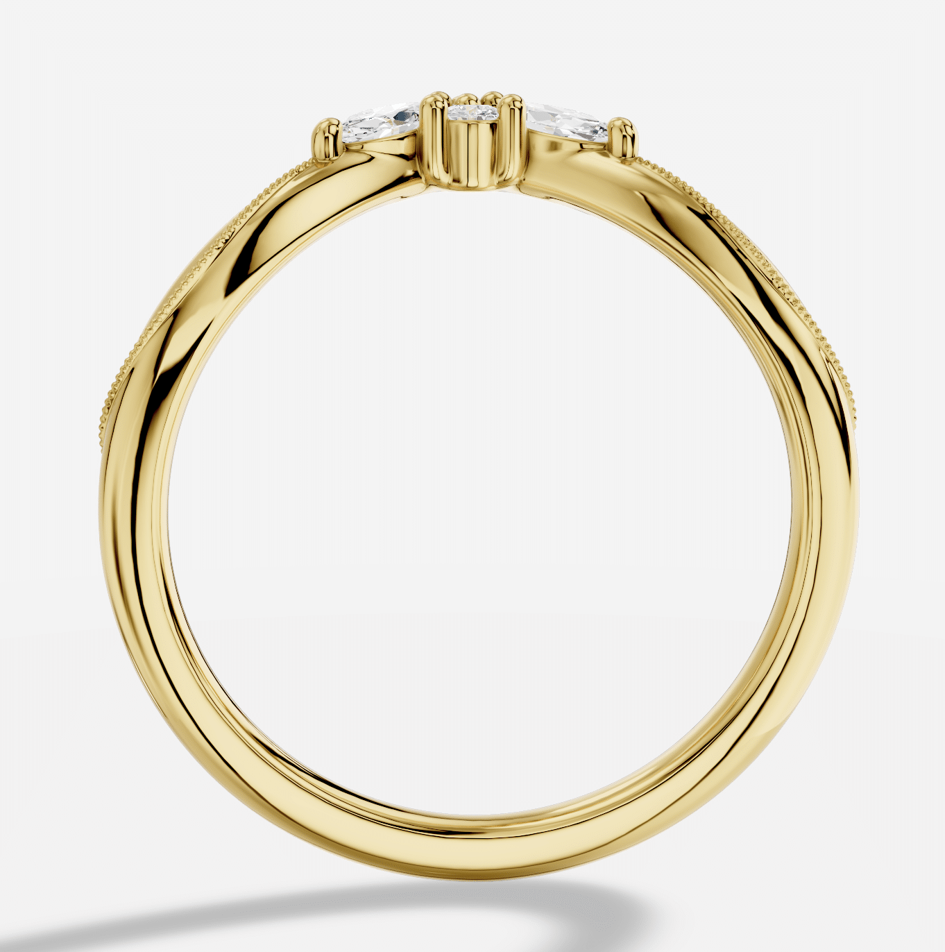 Marquise Diamond Ring in 18K Yellow Gold - Image 5